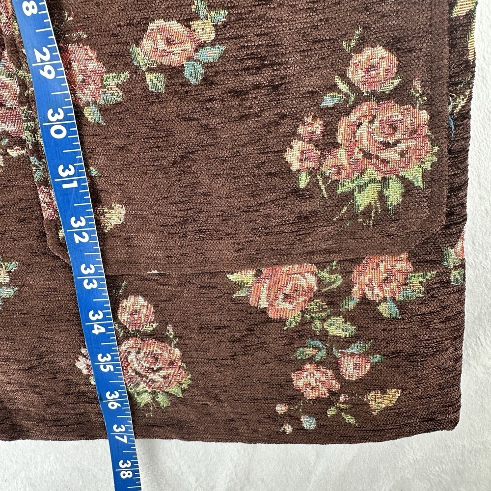 Pink Lily Tapestry Overall Dress Womens Size XL Brown‎ Floral Print Pockets - Picture 10 of 10